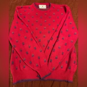 Pinnacle Vintage Crew Neck Long Sleeve Golf Sweater